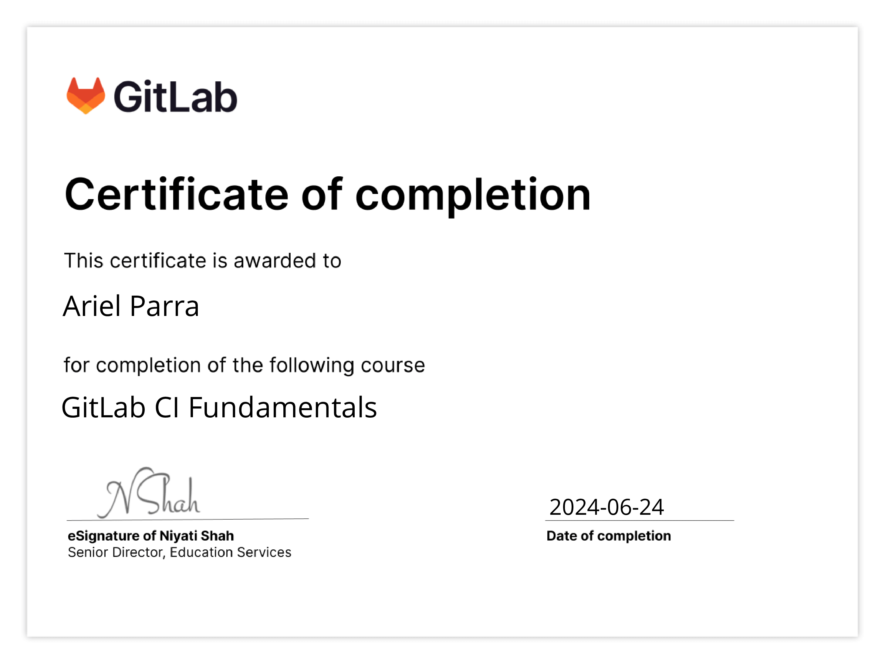GitLab CI image