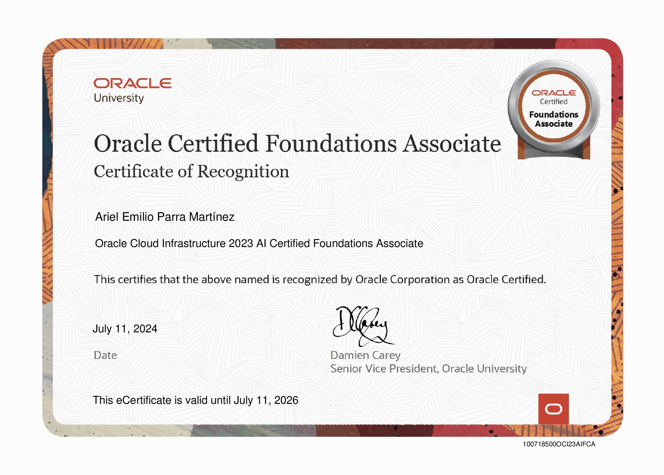 OCI AI Foundations image