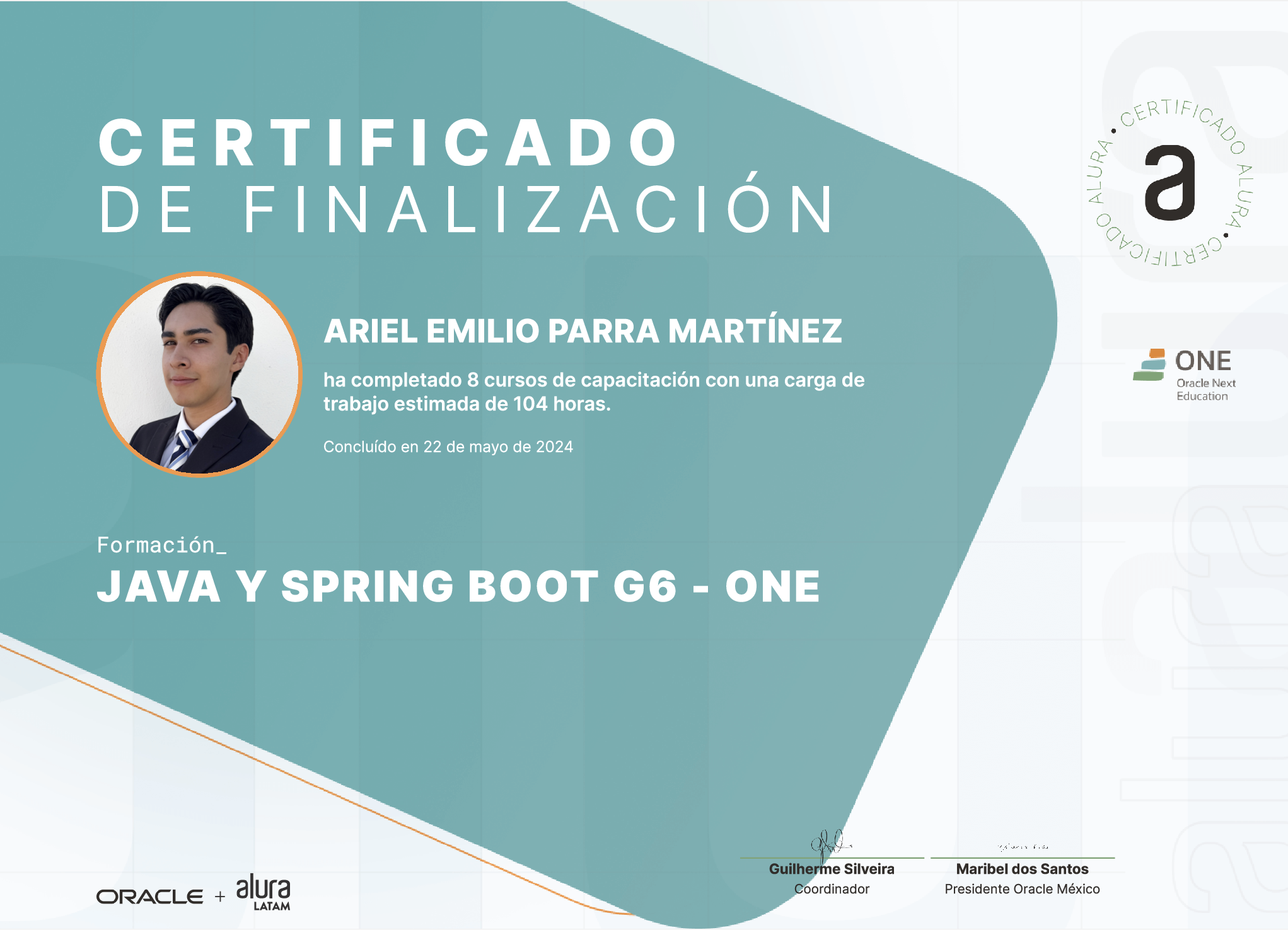 Java and Spring Boot G6 - ONE image