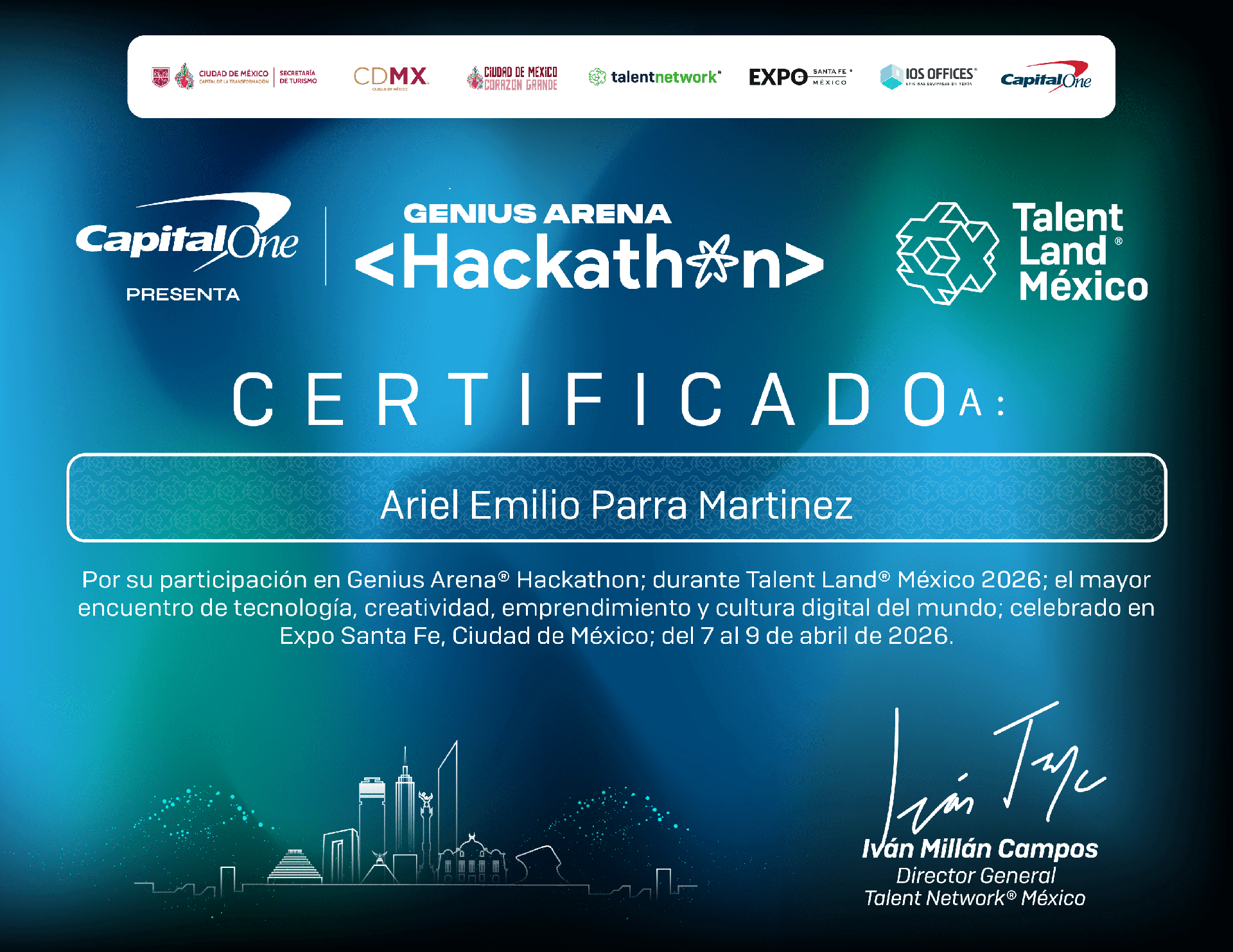 Genius Arena Hackathon Participation - Talent Land 2026 image