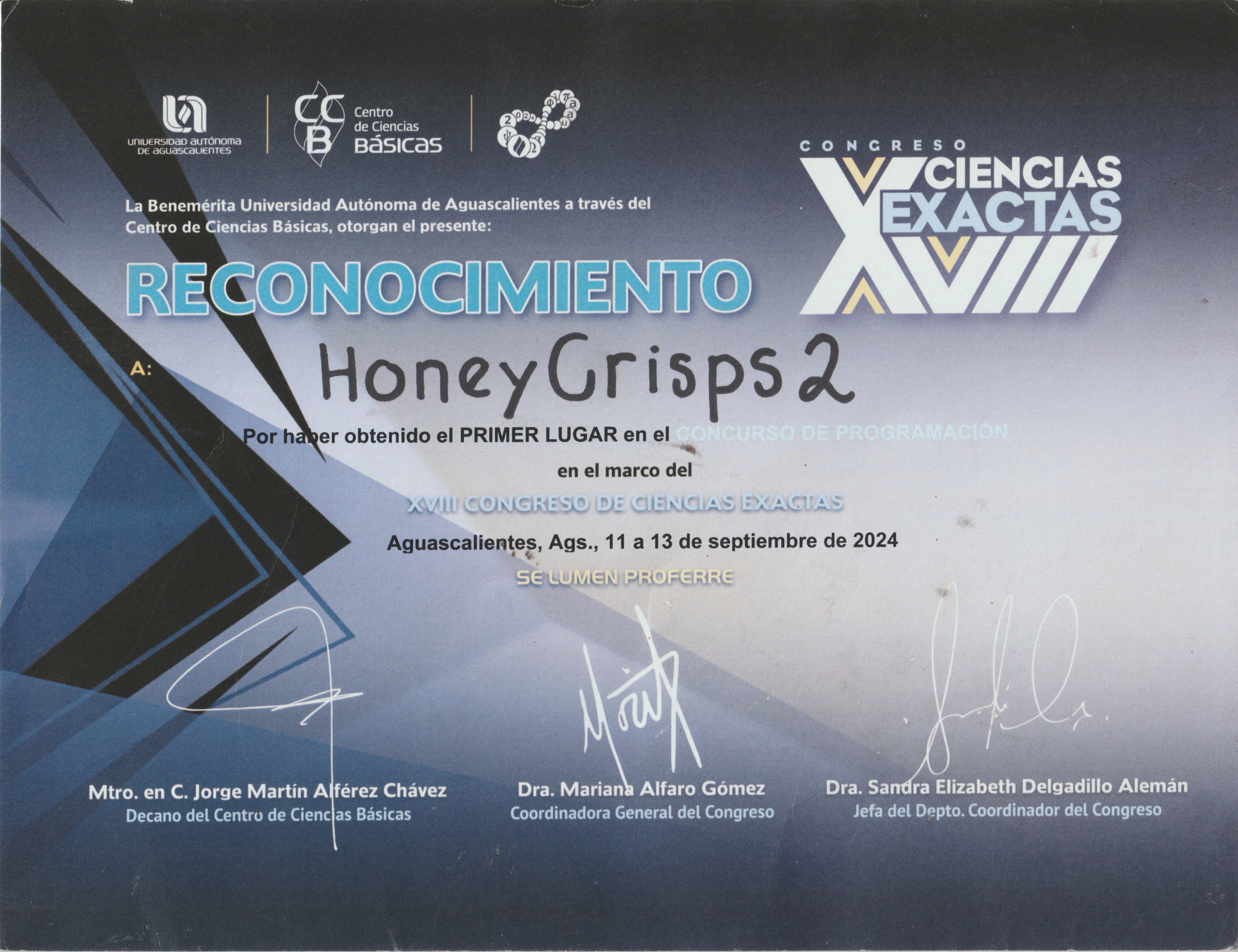 1st Place - Programming Contest image